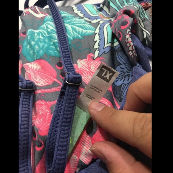 NWT Maaji Pitch Crossroads Strappy Soft Cup Reversible‎ Bikini Top [SZ XL ] - Picture 8 of 8